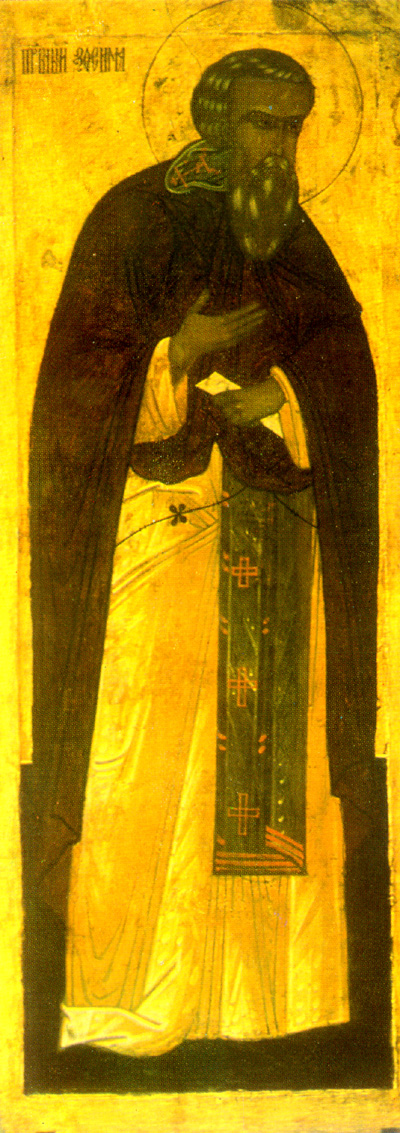 Sfântul Cuvios Zosima, stareţul Mânăstirii Solovki